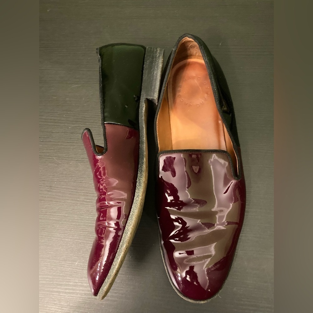 Marc Jacobs Glossy Maroon Loafers